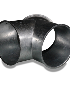 Y-piece galv 200/2x200 2x 45deg